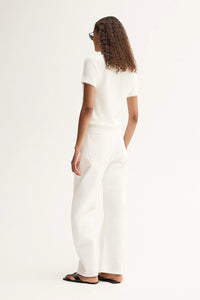 Elka - Landon Knit Top in White