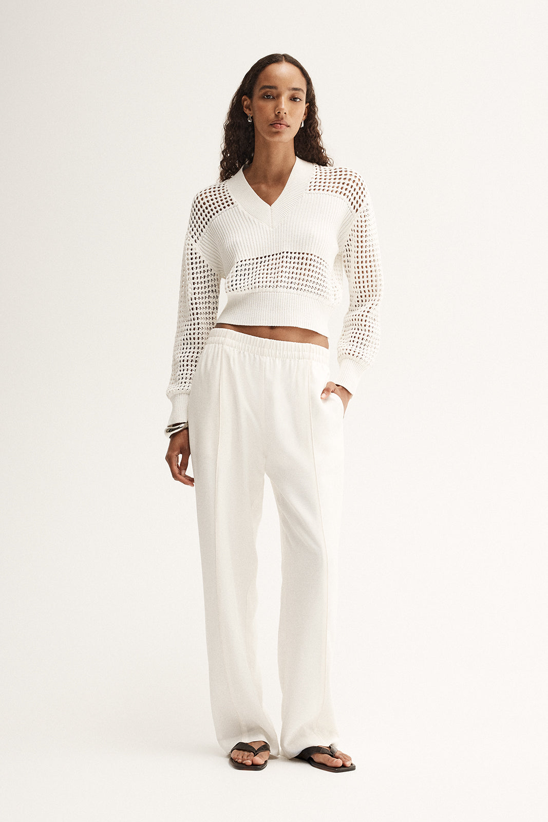 Elka - Aria Knit Jumper in White