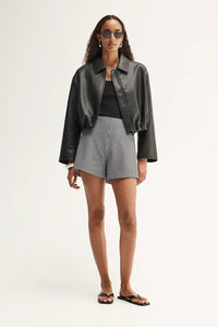 Elka - Tessa Short in Black & White Gingham