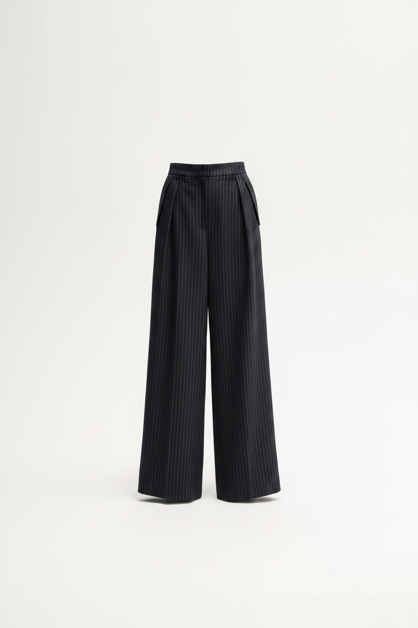 Elka - Tobias Pant Midnight - Navy Pinstripe