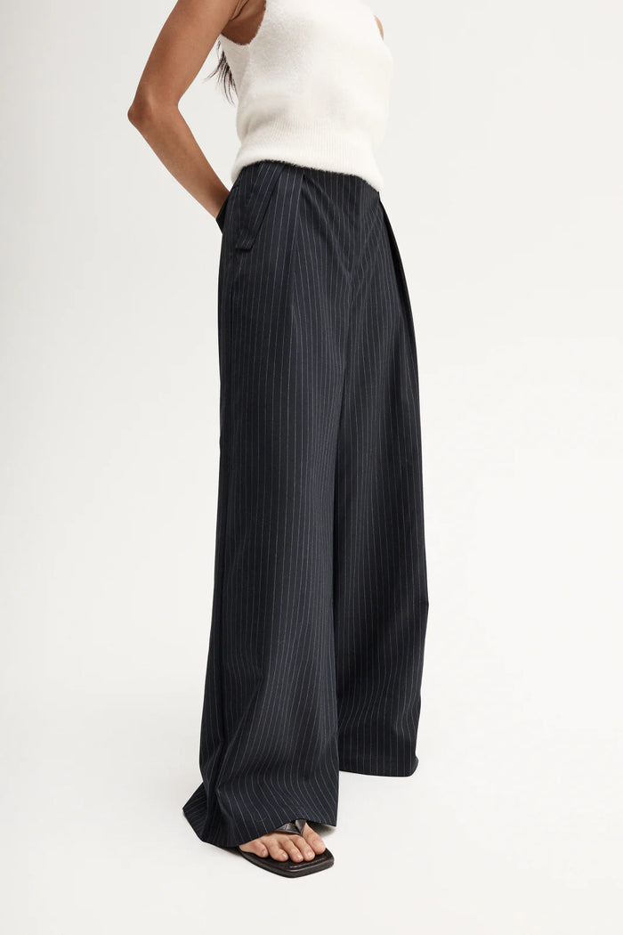 Elka - Tobias Pant Midnight - Navy Pinstripe