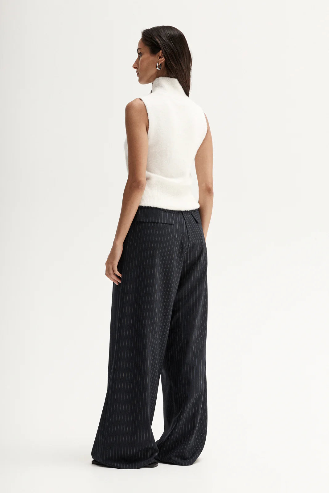 Elka - Tobias Pant Midnight - Navy Pinstripe