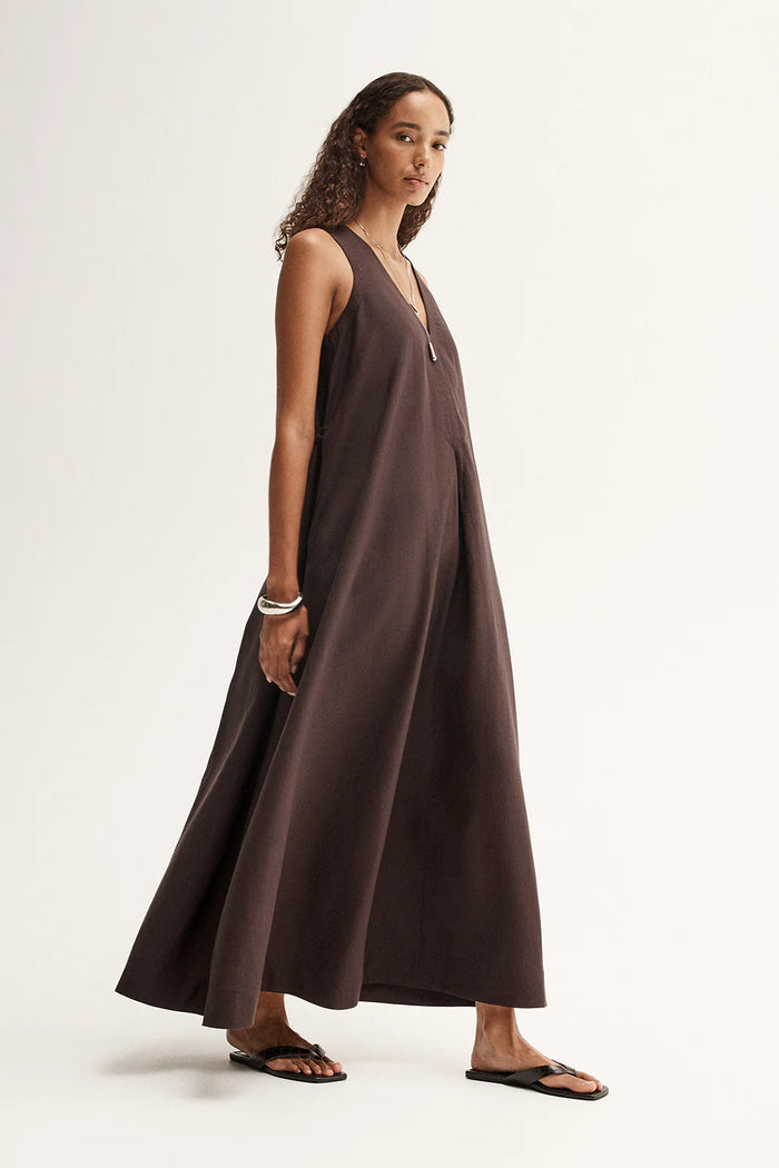 Elka - Mallory Maxi Dress in Chocolate