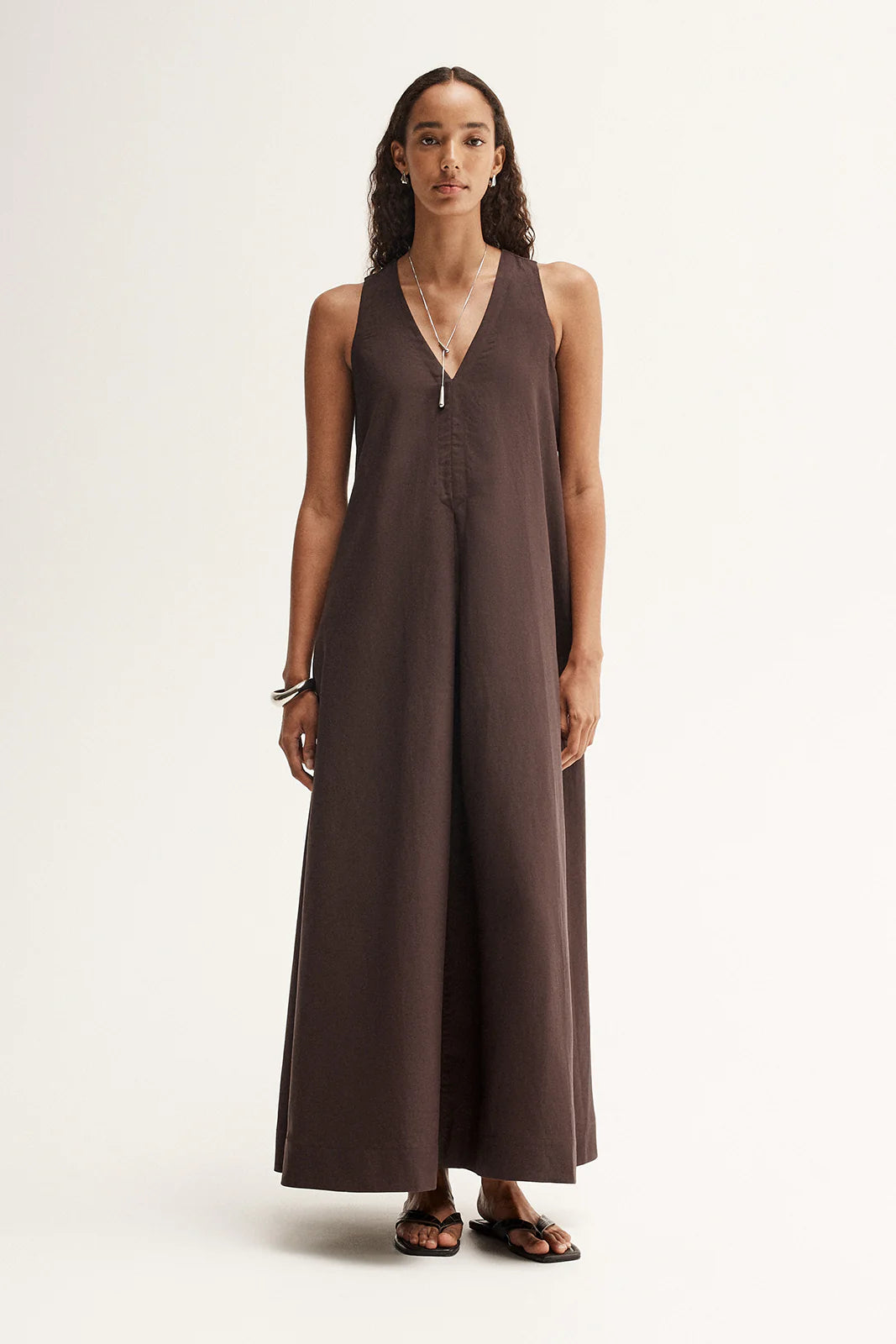Elka - Mallory Maxi Dress in Chocolate