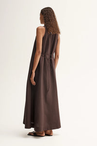 Elka - Mallory Maxi Dress in Chocolate