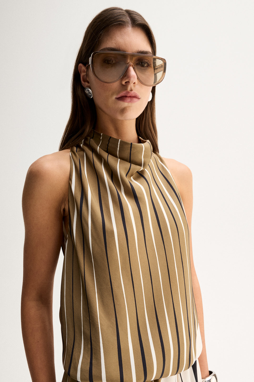 Elka - Sloane Top - Moss Stripe