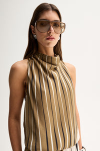 Elka - Sloane Top - Moss Stripe