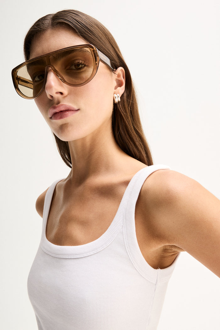 Elka - Silas Knit Top - White