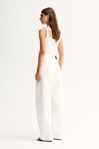 Elka - Silas Knit Top - White