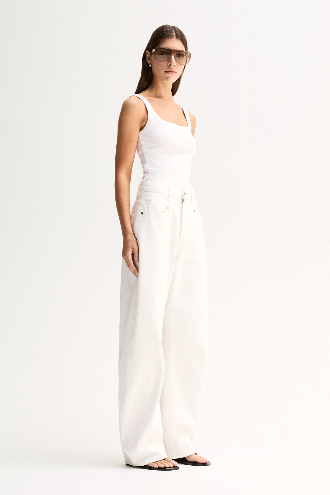 Elka - Silas Knit Top - White