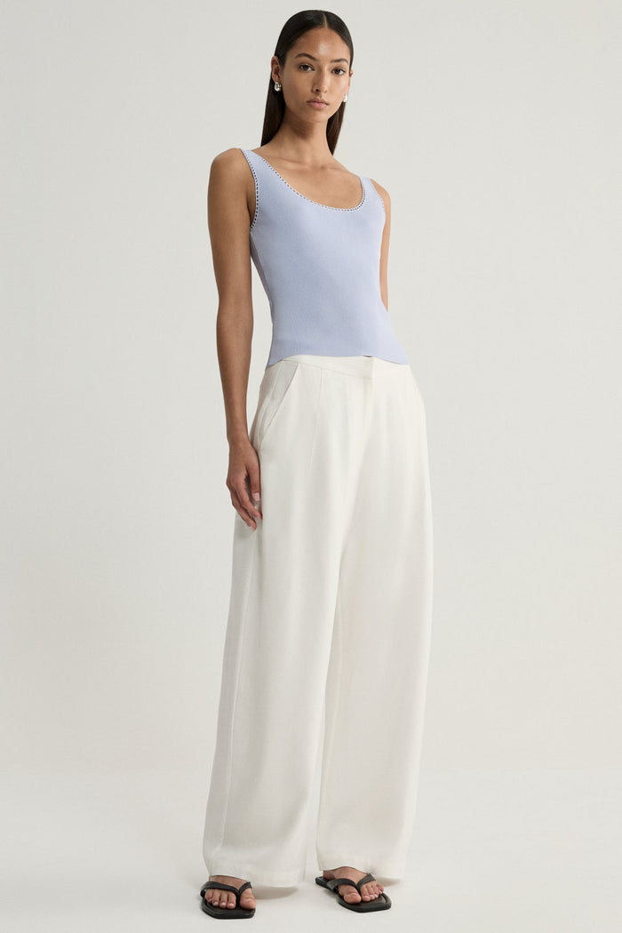 Elka Elena Knit Top in Pale Blue