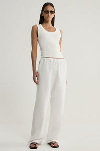 Elka Halston Pant in White