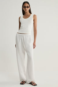 Elka Halston Pant in White