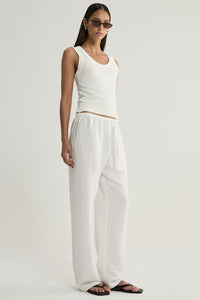 Elka Halston Pant in White