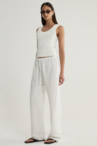 Elka Halston Pant in White