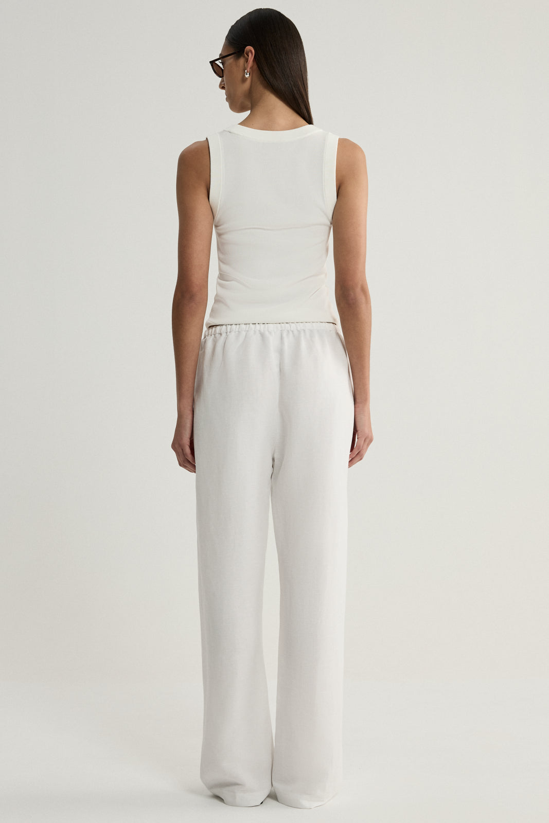 Elka Halston Pant in White