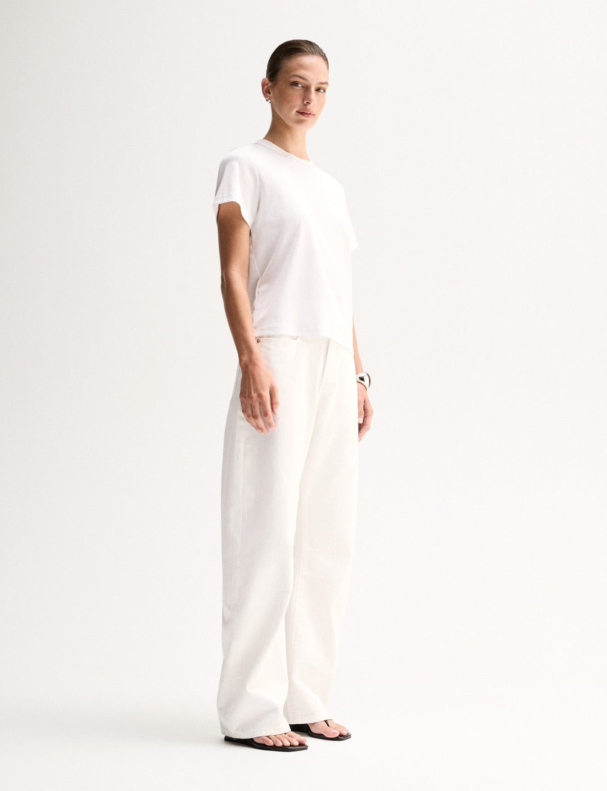 Elka Collective Zoe Tee white - side view
