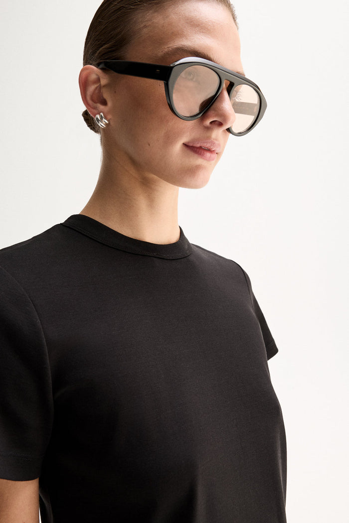 Elka Collective Zoe Tee black - front view