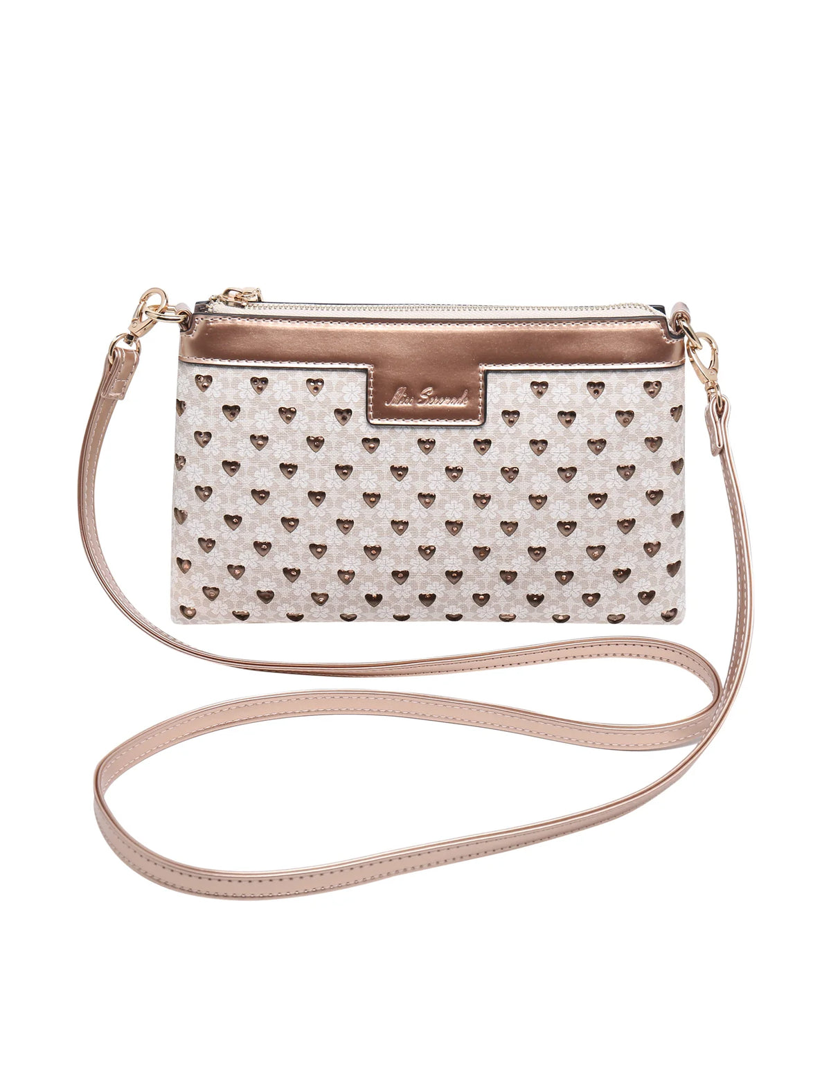 Darcy Saffiano Vegan Leather 3 Piece Set - Beige