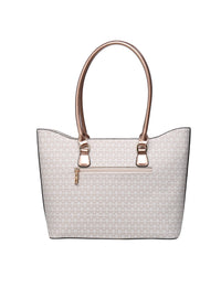Darcy Saffiano Vegan Leather 3 Piece Set - Beige
