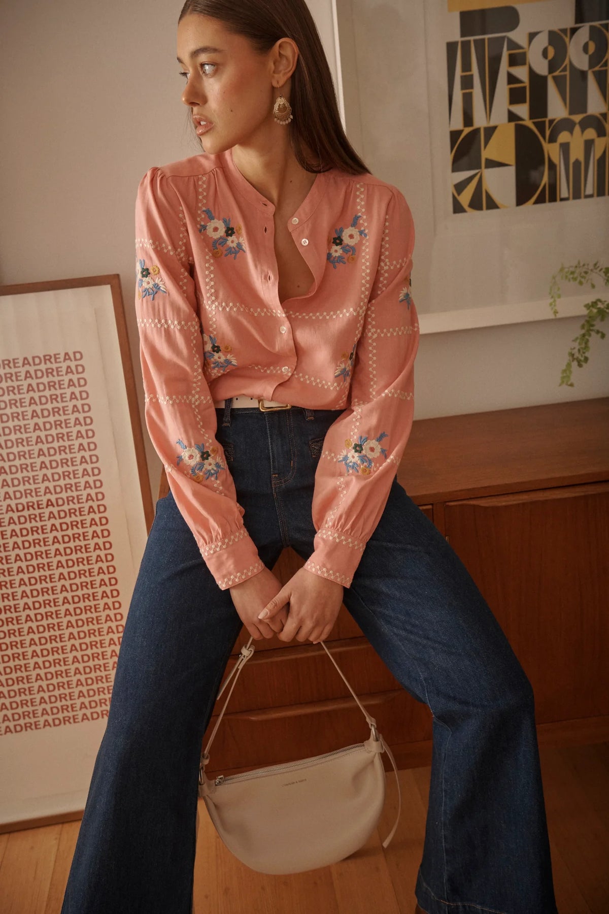 Kireina - Carol Shirt in Musk Pink