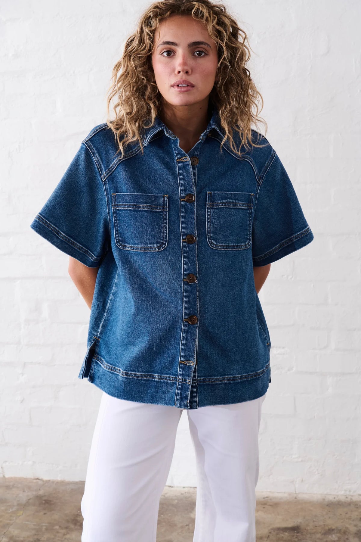Kireina - Zoe Shirt - Dakota Wash