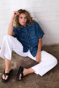 Kireina - Zoe Shirt - Dakota Wash