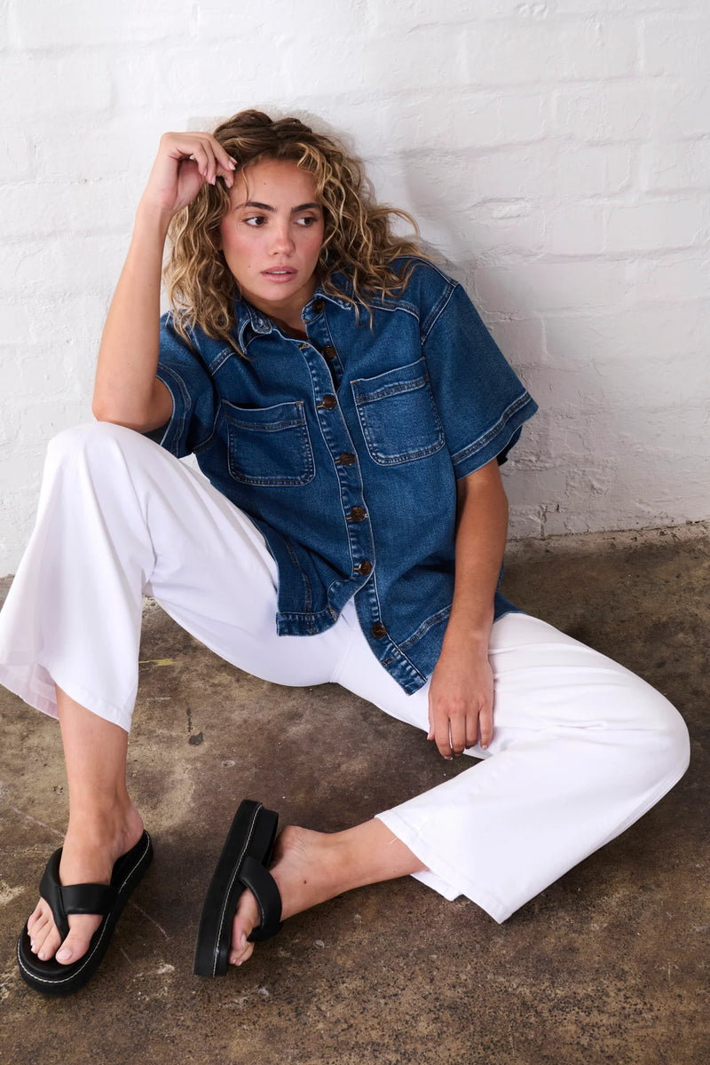 Kireina - Zoe Shirt - Dakota Wash