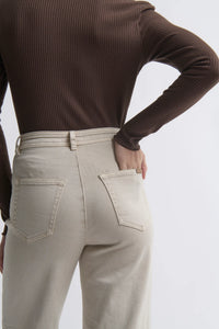 Kireina - Harper Jean in Sand with Leather Pocket