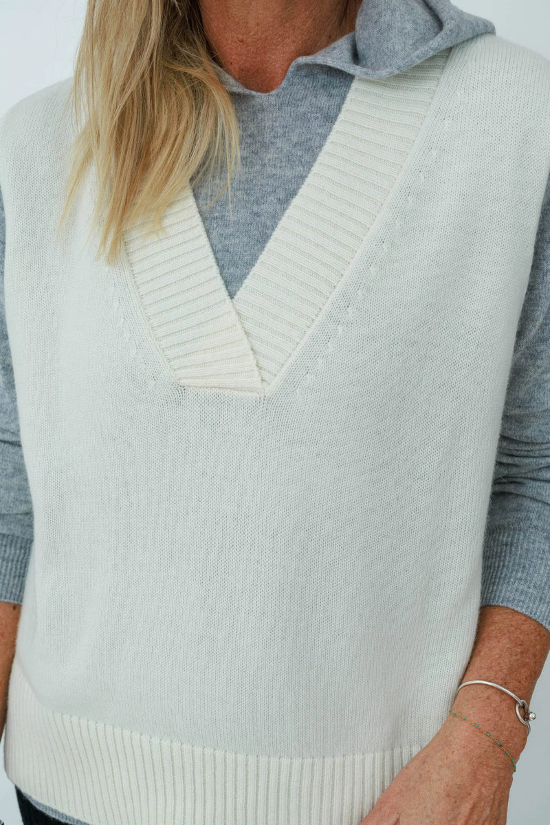 MerinoSnug - Vest V-Neck Alpaca Merino Wool Blend - Australian Made