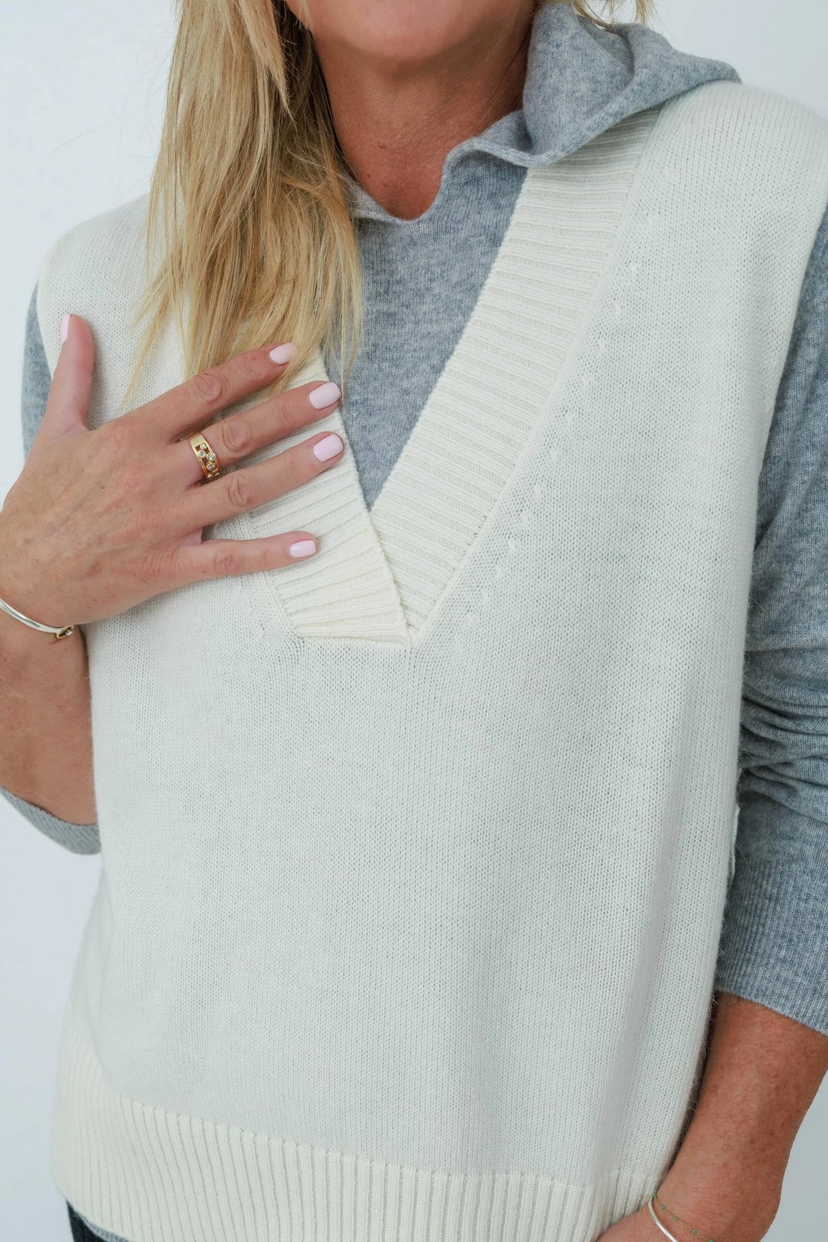 MerinoSnug - Vest V-Neck Alpaca Merino Wool Blend - Australian Made