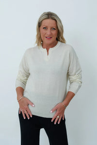 MerinoSnug - Australian Made Alpaca Merino Jumper in White