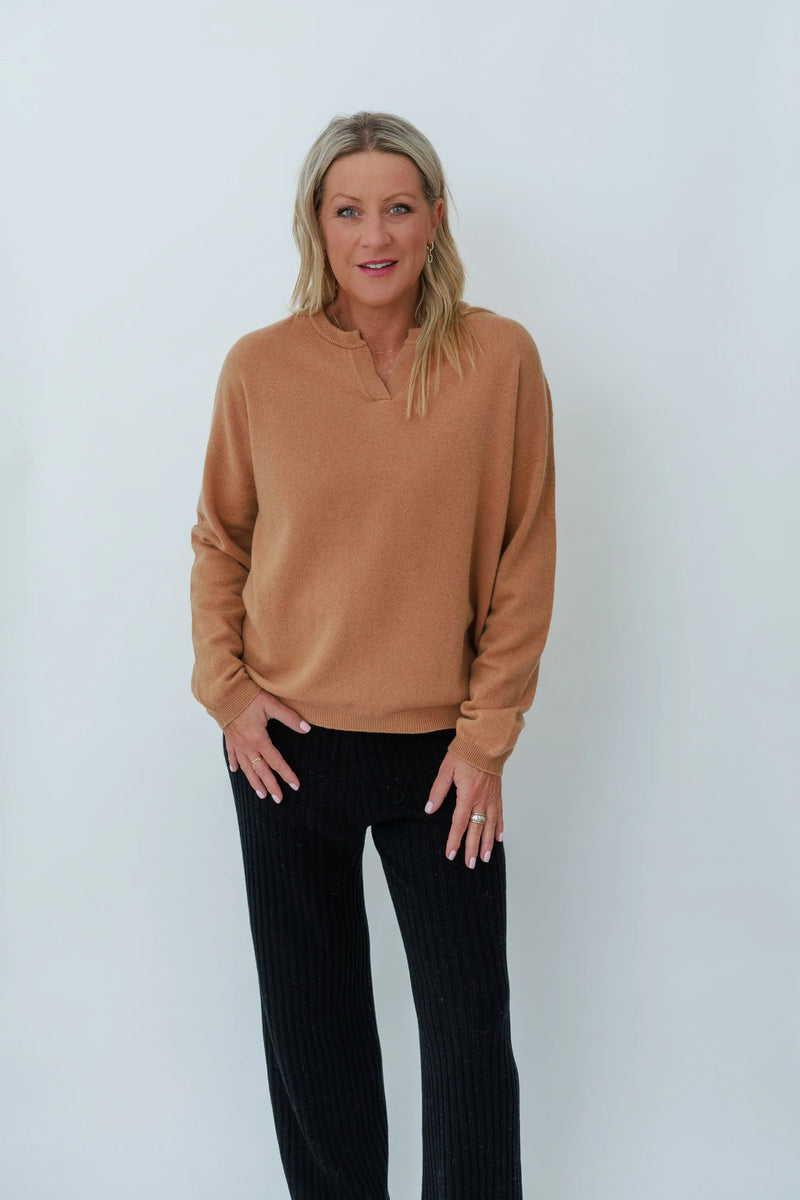 MerinoSnug - Australian Made Alpaca Merino Jumper in Camel
