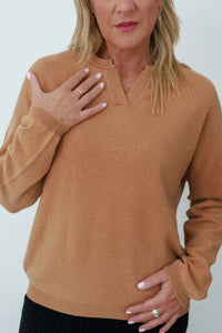 MerinoSnug - Australian Made Alpaca Merino Jumper in Camel