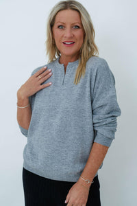 MerinoSnug - Australian Made Alpaca Merino Jumper in Grey