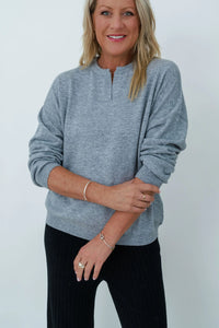 MerinoSnug - Australian Made Alpaca Merino Jumper in Grey