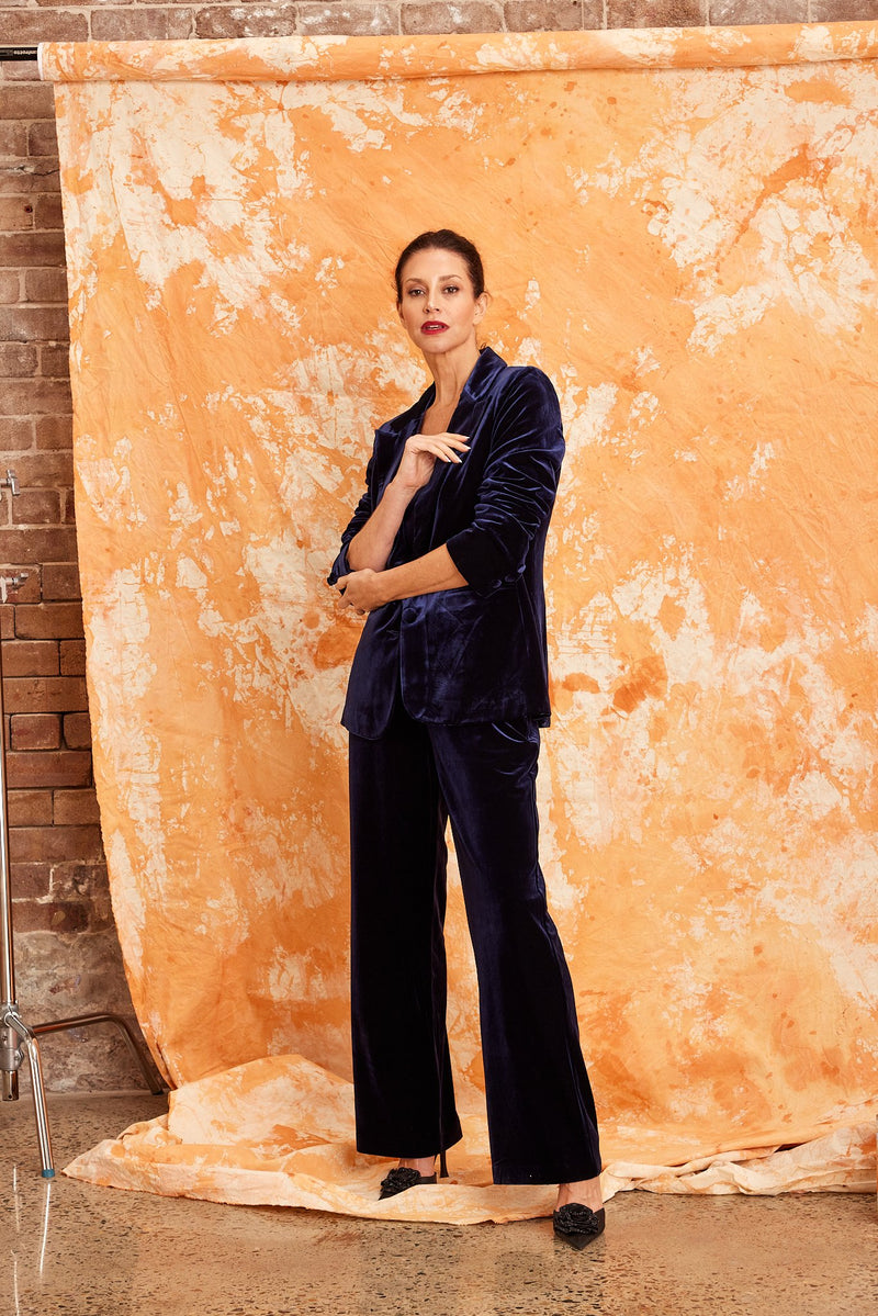 Kamare - Surry Velvet Pants Navy