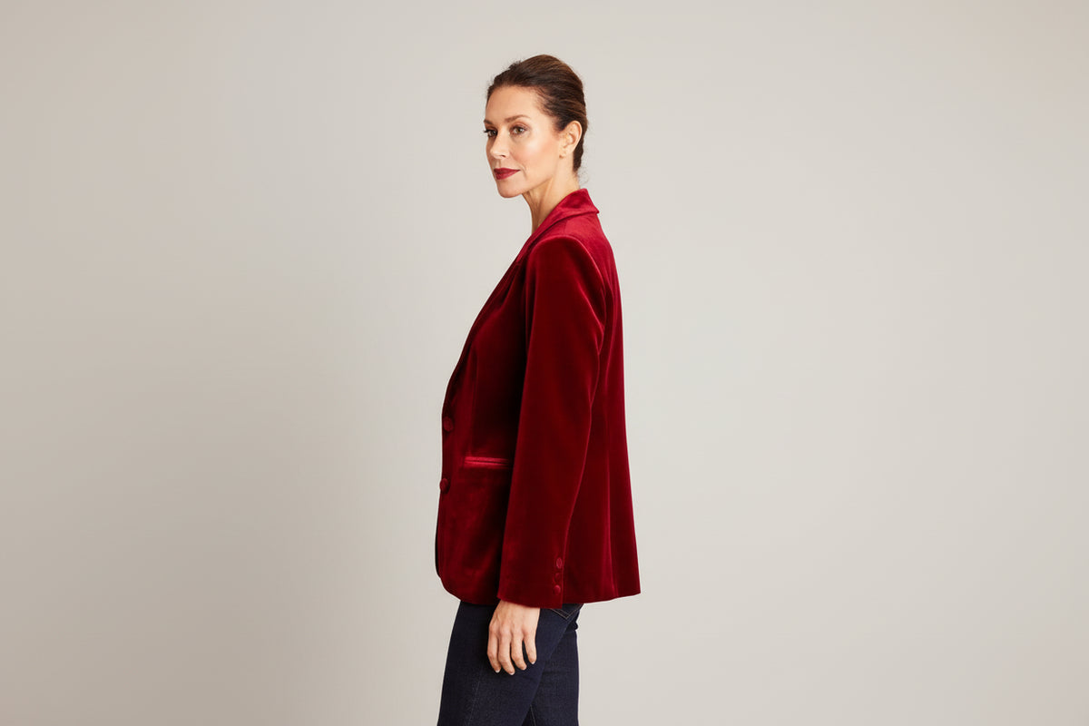 Kamare - Surrey Velvet Jacket - Red