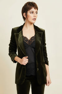 Kamare - Surrey Velvet Jacket - Olive
