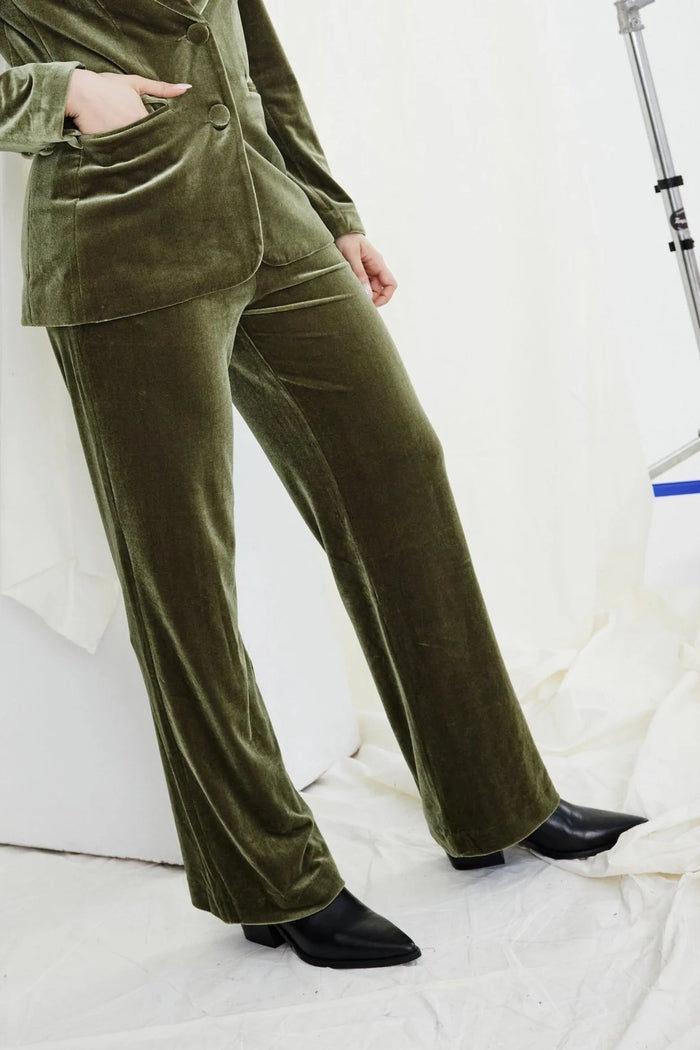 Kamare - Surrey Velvet Pants Olive