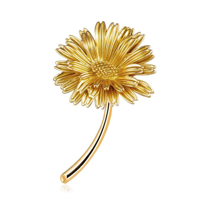 Flower Brooch - Gold