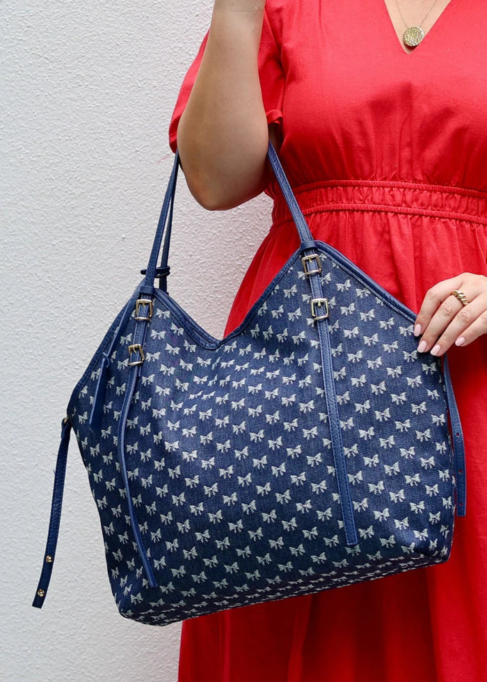 Kristine Tote Bag - Bows