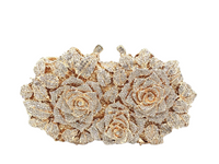 BellaRose Diamond Gold Clutch Bag