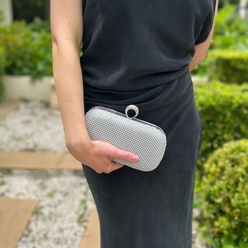 Eloise Clutch - Silver