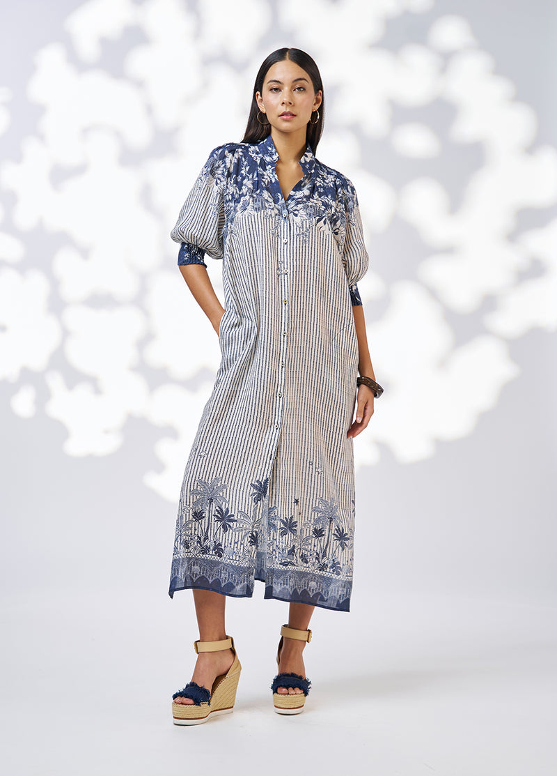 Loobies Story -  Xanthe Shirt Dress Indigo