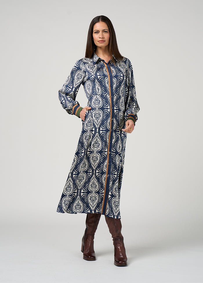 Loobies Story - Opaline Shirt Dress Indigo Multi
