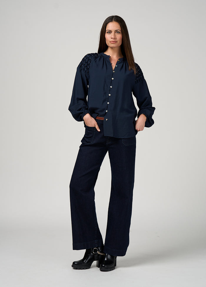 Loobies Story - Bijou Blouse - Indigo