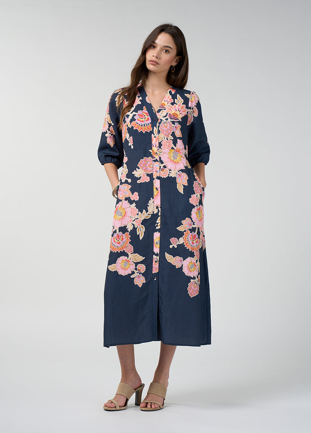 Loobies Story - Mirissa Shirt Dress - Indigo