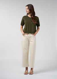 Loobies Story Galle Pant in Ecru - styled front