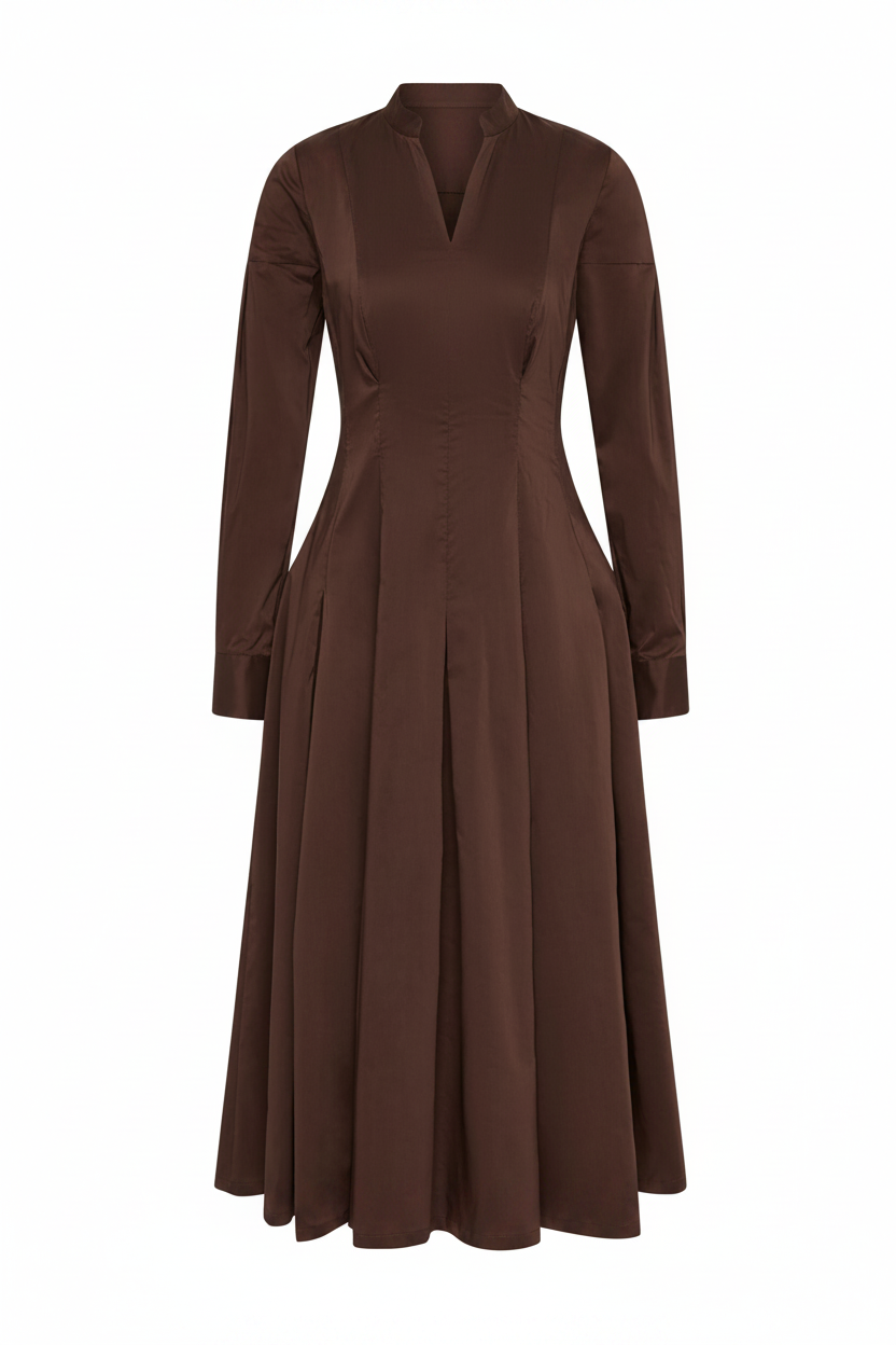 Moss & Spy - Lara Shirt Dress - Chocolate